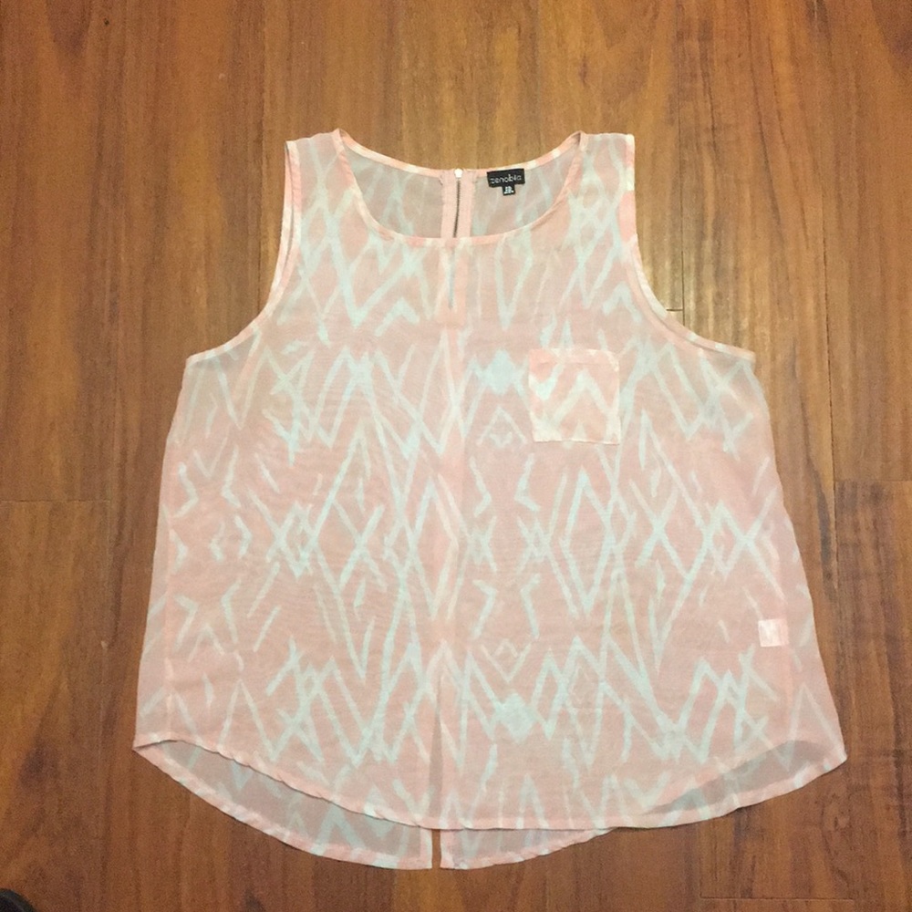 Pink & white blouse
